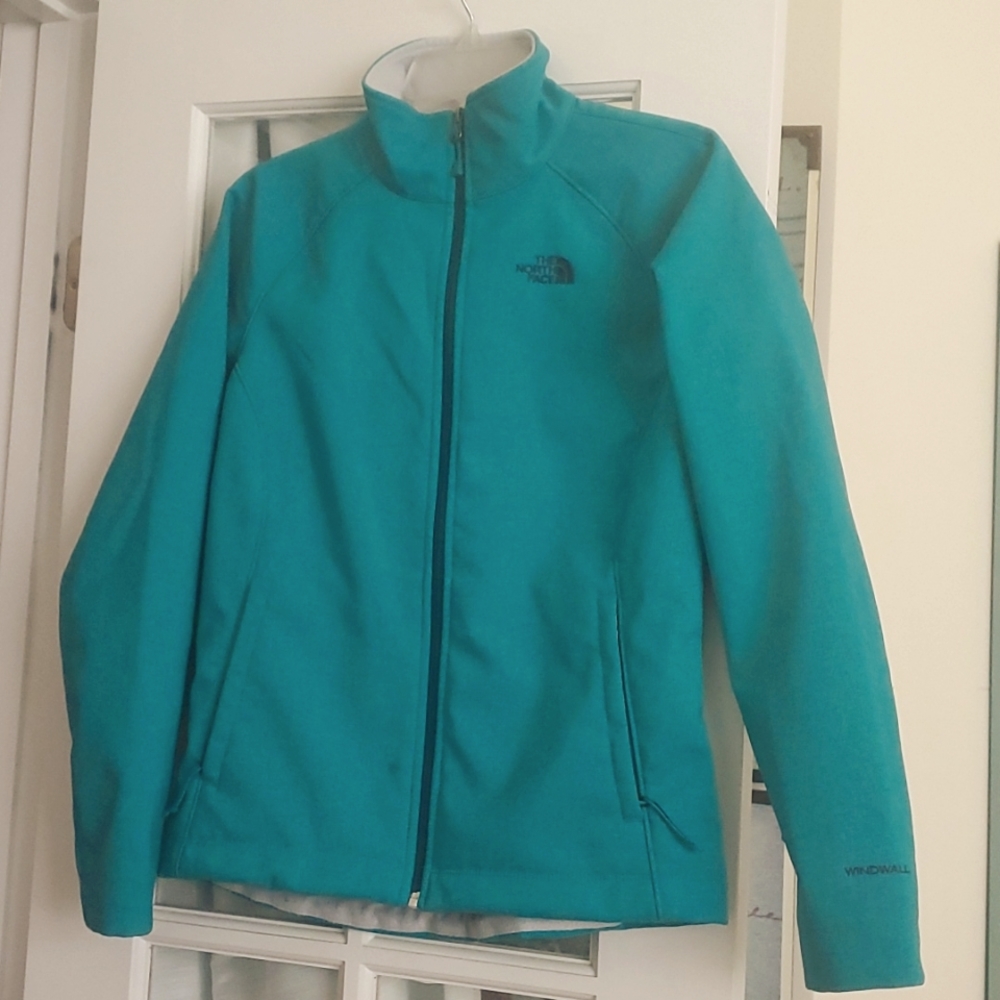 The North Face Teal Windwall Fleece Lined Jacket
